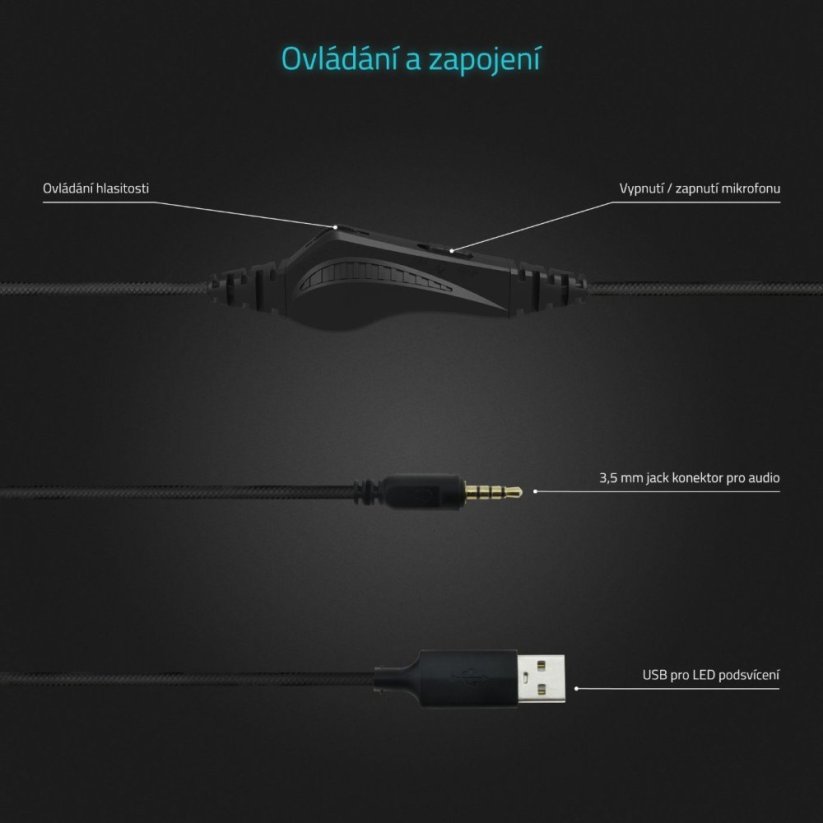 LAMAX Heroes Guard1, slúchadlá na hlavu, čierne