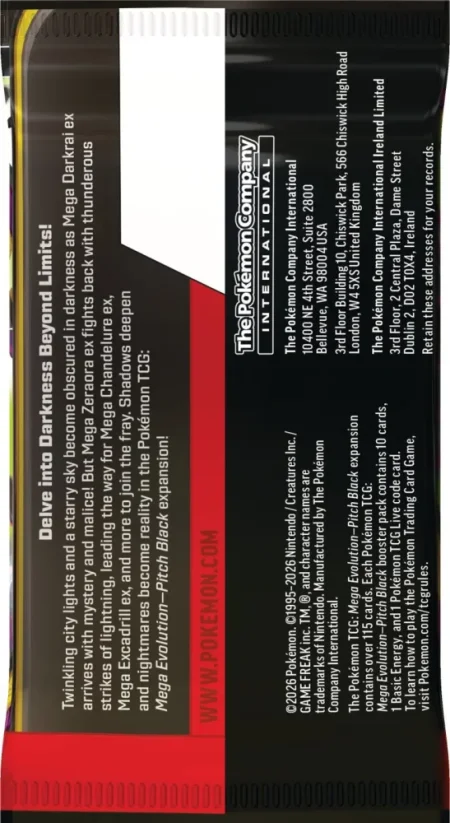 Pokémon TCG ME05 Pitch Black Booster