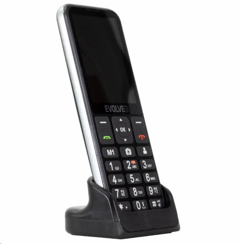 EVOLVEO EasyPhone LT, mobilný telefón pre seniorov - Farba: čierna