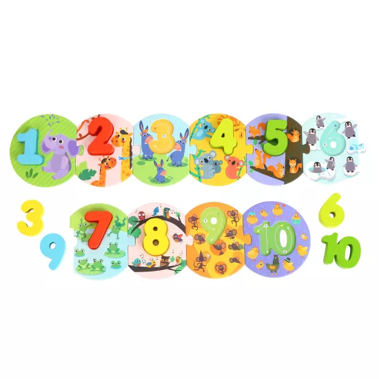 Puzzle Priraď čísla
