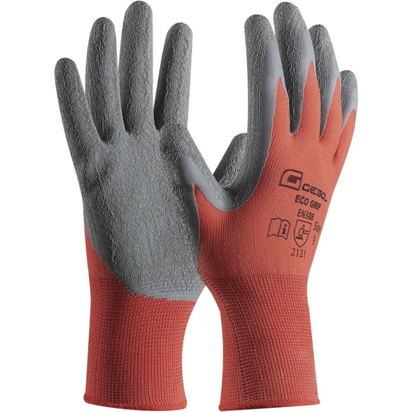 GEBOL ochranné rukavice Eco Grip - veľkosť rukavíc: 8