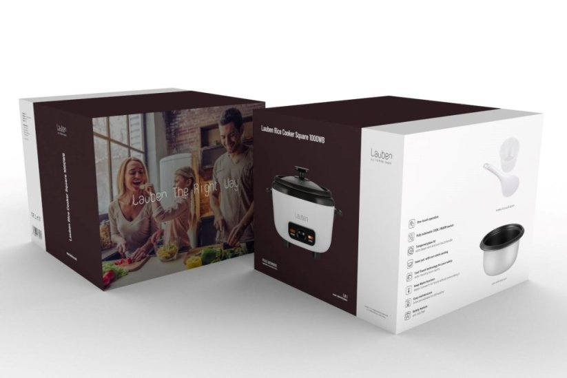 Lauben Rice Cooker Square 1000WB