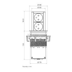 Bachmann Elevator výsuvná zásuvka 928 007