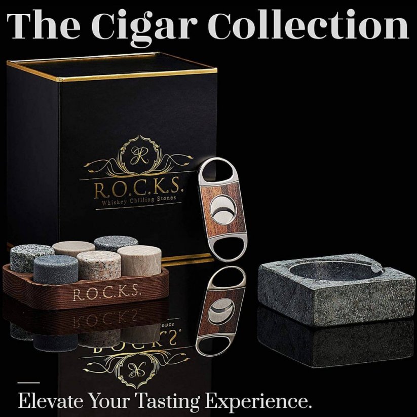 ROCKS The Cigar Collection s chladiacimi kameňmi do whisky