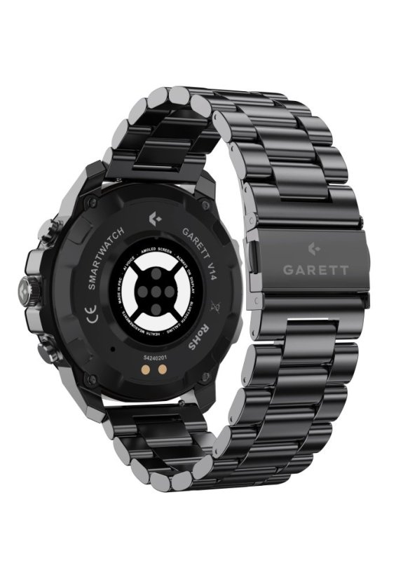 Garett Smart hodinky V14 Black Steel