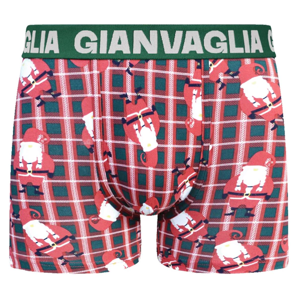 GIANVAGLIA GVG-5084 Pánske bavlnené vianočné boxerky 5 kusov - Veľkosť: L