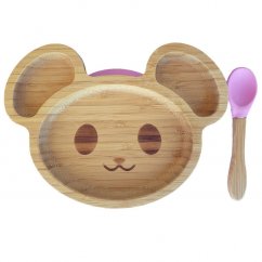 Bambusový tanier myška