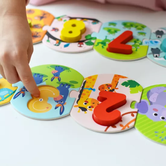 Puzzle Priraď čísla