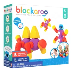 Blockaroo Penová magnetická stavebnica Fantázia 17 dielikov