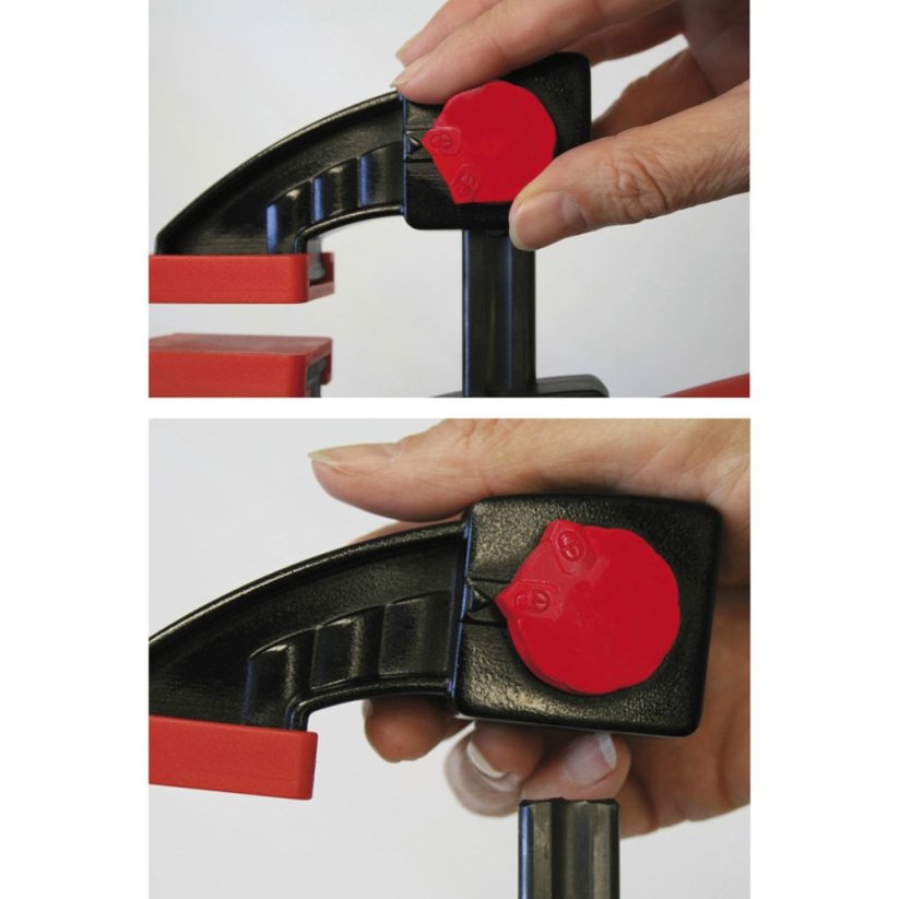 BESSEY jednoručná svorka EZS, rozpätie 450 mm, vyloženie 80 mm