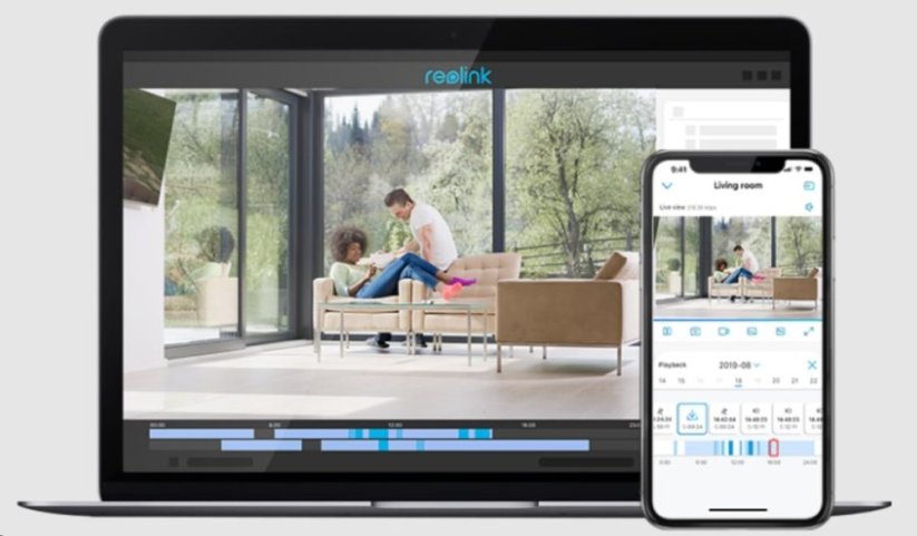 REOLINK bezpečnostný kamerový set NVS8-8MB4, RLK8-800B4, 4x Kamera, 8MP, 2TB
