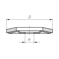 SOLIDO brúsny lamelový kotúč Zirkonkorund, ø 115 mm