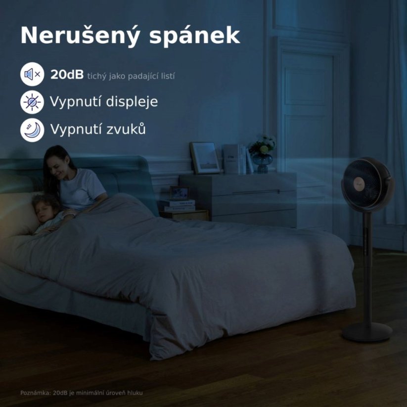 Levoit TempSense R432 DC Cyclone Fan - Automatický ventilátor