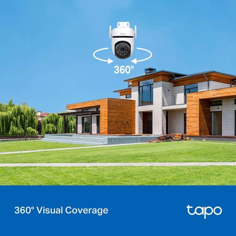 TP-Link Tapo C520WS vonkajšia-outdoor kamera, (4MP, 2K QHD 1440p, WiFi, IR 30m, microSD card)