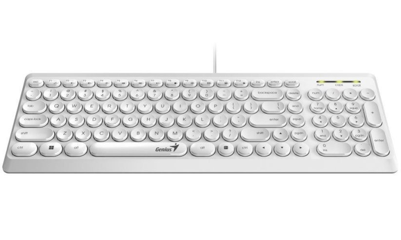GENIUS klávesnica Slimstar Q200 White