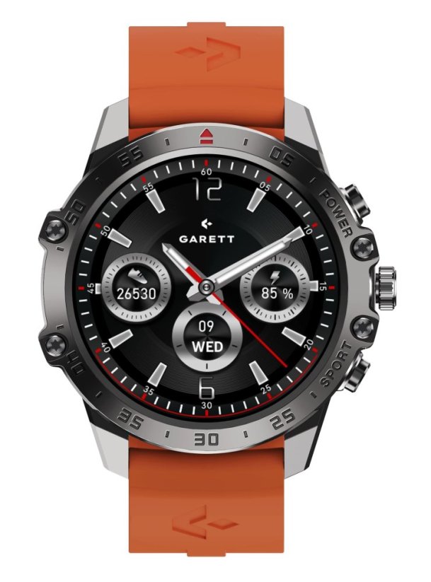 Garett Smart hodinky V14 Black Steel