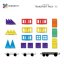 Magnetická stavebnica Connetix rainbow transport