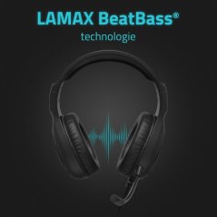 LAMAX Heroes Guard1, slúchadlá na hlavu, čierne