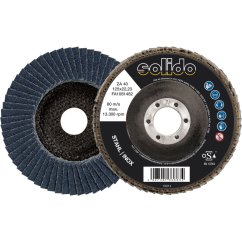 SOLIDO brúsny lamelový kotúč zirkonkorund, ø 125mm