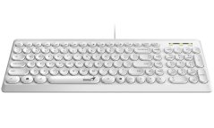 GENIUS klávesnica Slimstar Q200 White