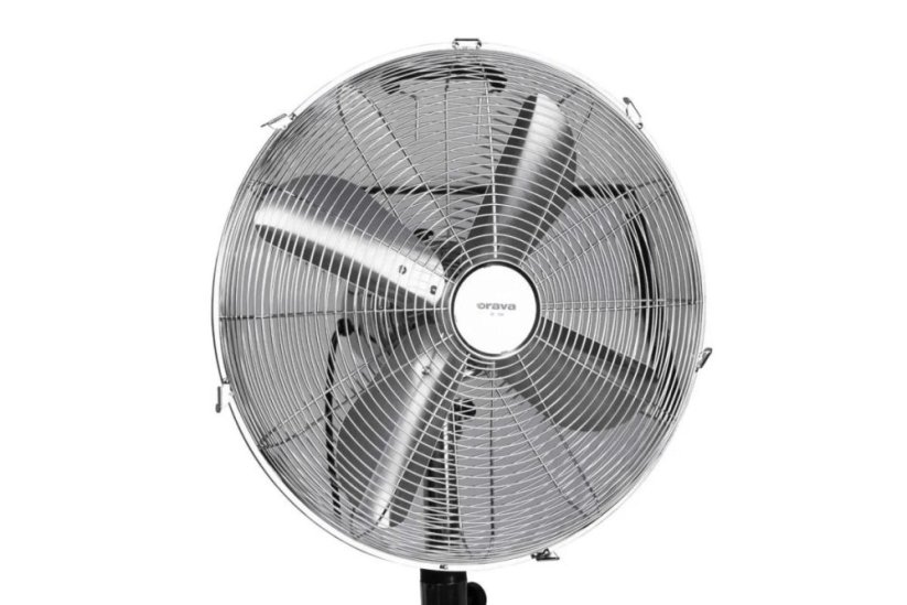 Orava SF-200 X stojanový kovový ventilátor, 3 stupne rýchlosti, automatické otáčanie, strieborný