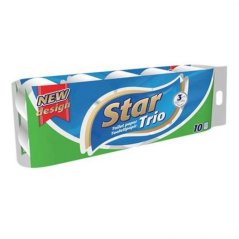 Star trio toaletný papier 3vrstv, 10 kusov