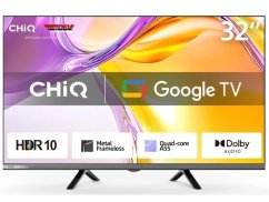 CHiQ L32M9E TV 32", HD, smart, Google TV, Dolby Audio, dbx-tv