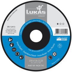 LUKAS deliaci kotúč Base-X plochý 230 x 1,9 x 22,23 mm