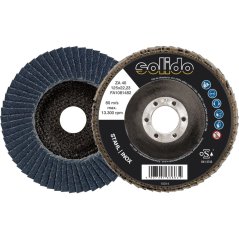SOLIDO brúsny lamelový kotúč zirkonkorund, ø 125mm