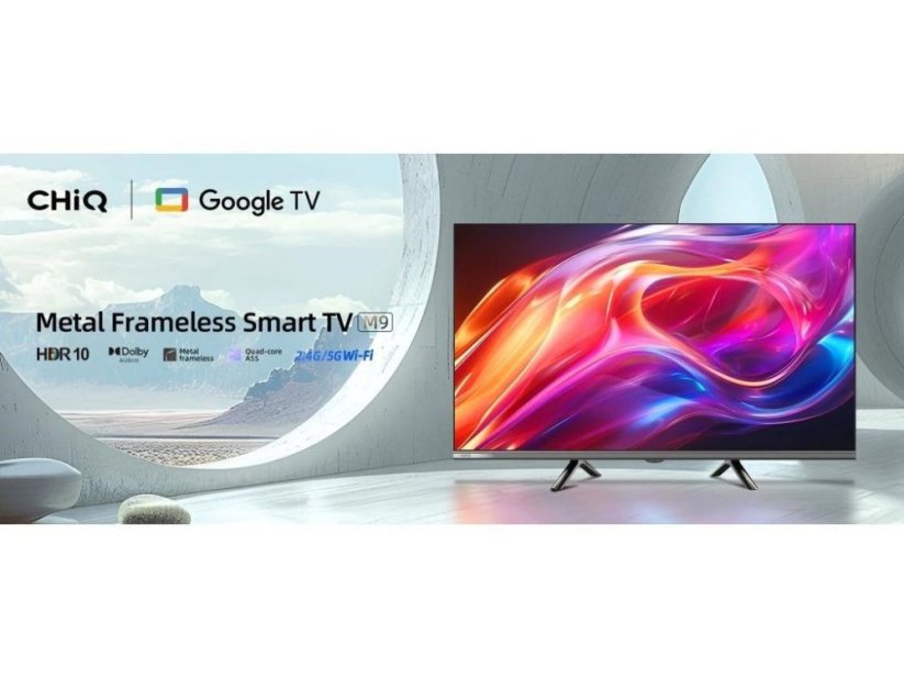 CHiQ L32M9E TV 32", HD, smart, Google TV, Dolby Audio, dbx-tv