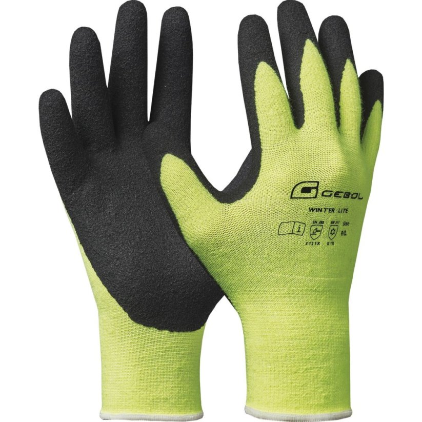 GEBOL ochranné rukavice Winter Lite - veľkosť rukavíc: 10