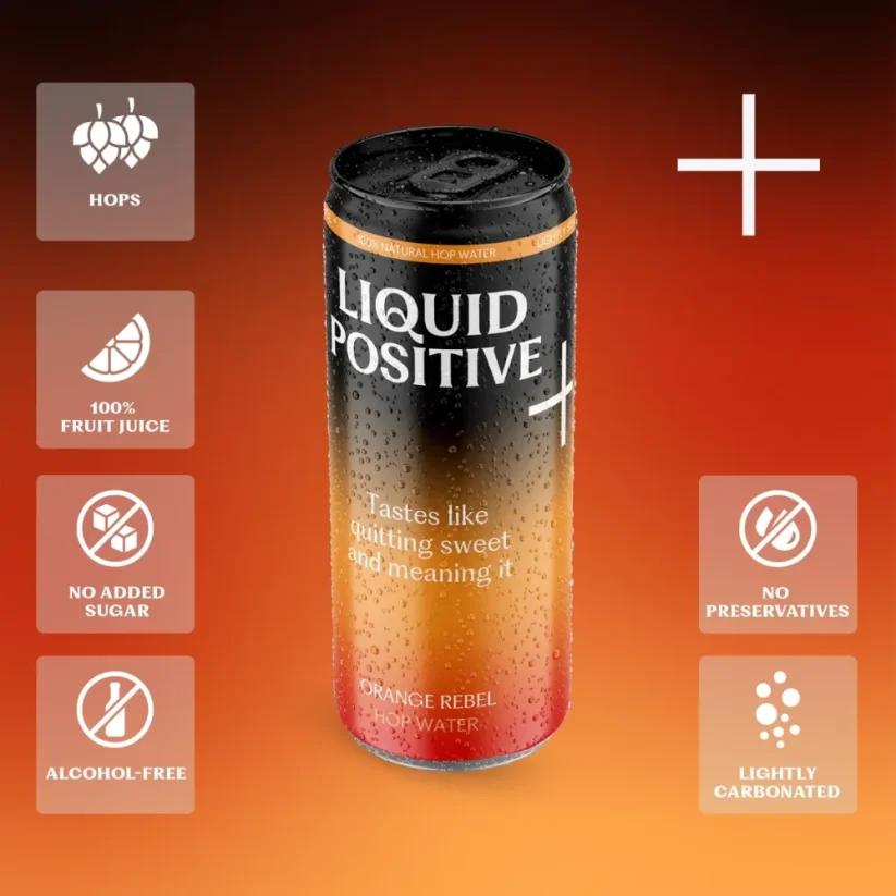 Chmeľová voda - Orange Rebel 330 ml