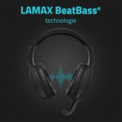LAMAX Heroes Guard1, slúchadlá na hlavu, čierne