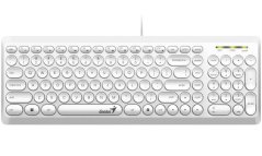 GENIUS klávesnica Slimstar Q200 White