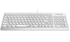 GENIUS klávesnica Slimstar Q200 White