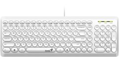 GENIUS klávesnica Slimstar Q200 White