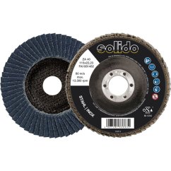 SOLIDO brúsny lamelový kotúč Zirkonkorund, ø 115 mm
