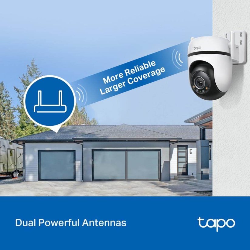 TP-Link Tapo C520WS vonkajšia-outdoor kamera, (4MP, 2K QHD 1440p, WiFi, IR 30m, microSD card)