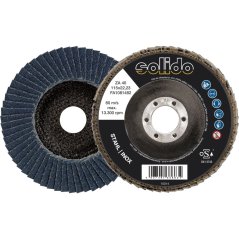 SOLIDO brúsny lamelový kotúč Zirkonkorund, ø 115 mm