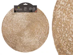 Zlaté prestieranie KINVARA 38 cm | Okrúhle prestieranie pod taniere