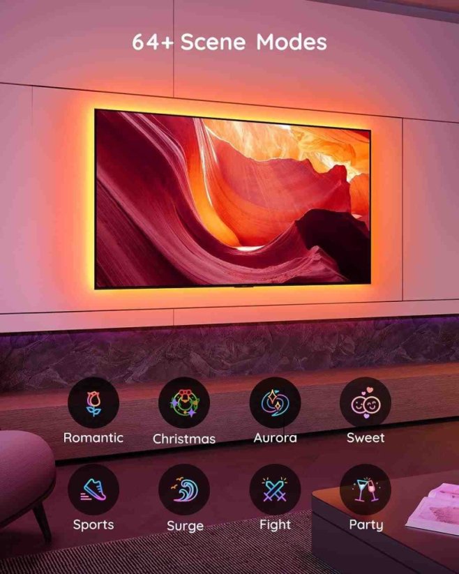Govee TV 46-60" SMART LED podsvietenie RGB + ovládač