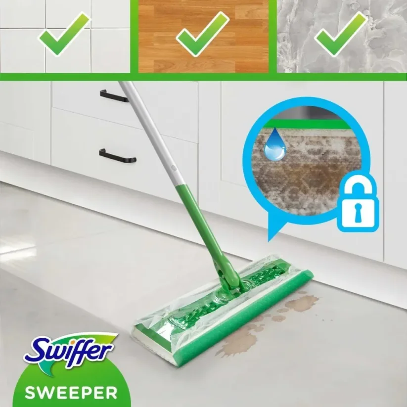 Swiffer plochý mop dry+wet kit
