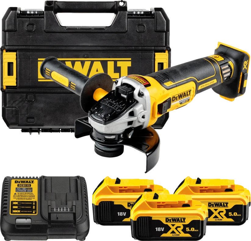 DeWALT DCG405P3 Aku uhlová brúska XR (18V/3x5,0Ah/125mm)